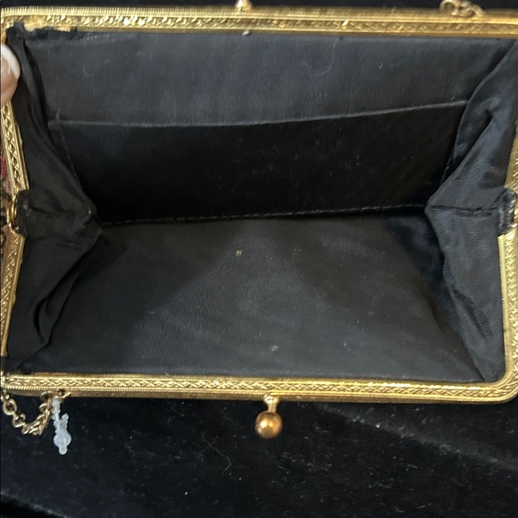 FINAL PRICE Vintage Floral Tapestry Clutch - Picture 5 of 5